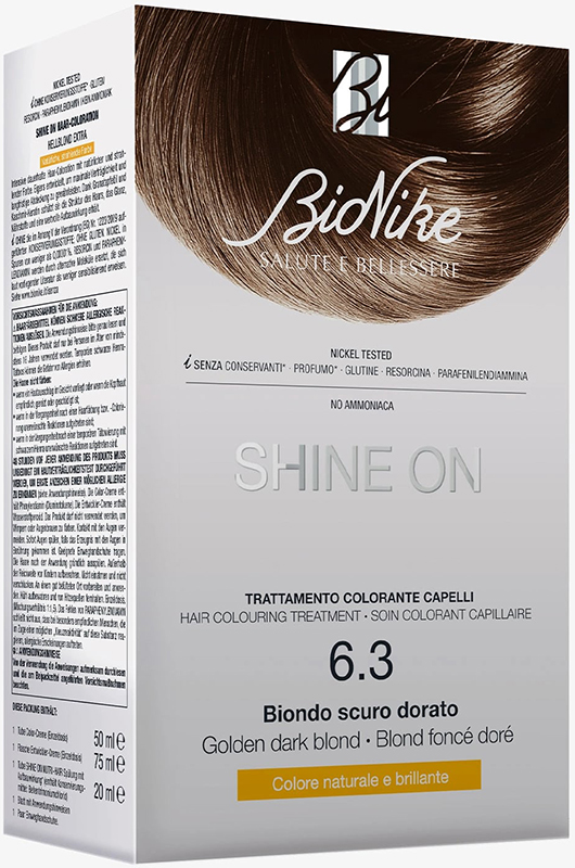 SHINE ON BIONDO SCURO DORATO 6,3 FLACONE 75 ML + TUBO 50 ML - maxifarmacia.it