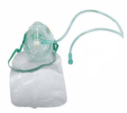 MASCHERA OSSIGENOTERAPIA PER ADULTO ALTA CONCENTRAZIONE CONSACCHETTO TUBO COLLEGAMENTO DIAMETRO 3-5,5MM LUNGHEZZA 200CM VALVOLE ANTIREFLUSSO - maxifarmacia.it
