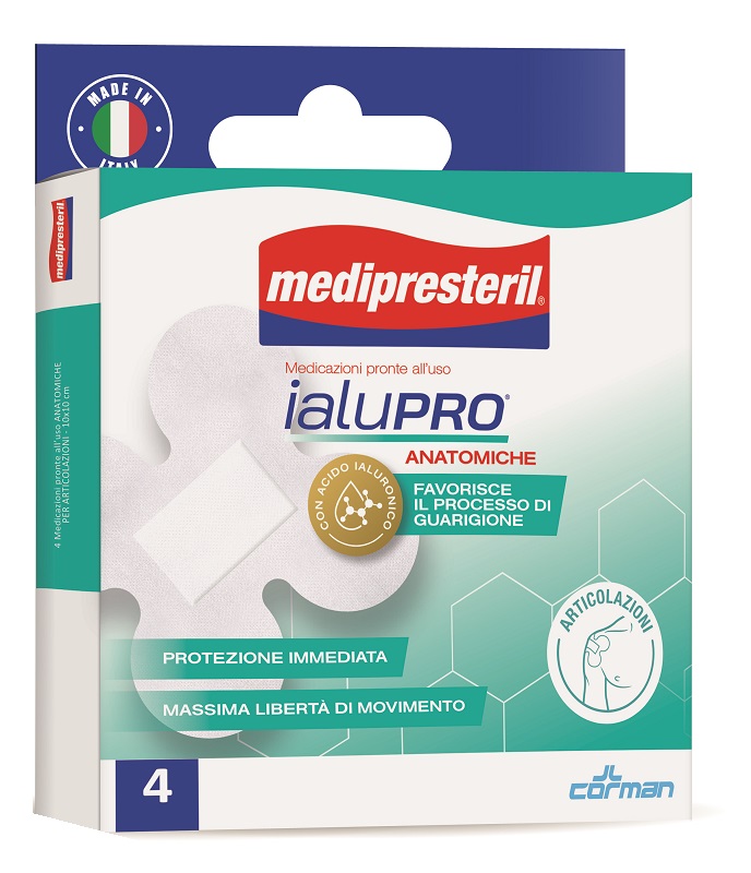 MEDIPRESTERIL IALUPRO 4 MEDICAZIONI ARTICOLAZIONI 10X10 CM - maxifarmacia.it
