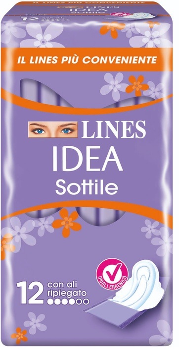 LINES IDEA SOTTILI RIPIEGATI ALI 12 PEZZI - maxifarmacia.it