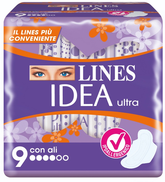 LINES IDEA ULTRA GIORNO ALI 9 PEZZI - maxifarmacia.it