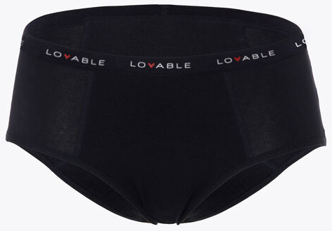 LOVABLE PERIOD PANTIES SLIP FLUSSO MEDIO NERO TAGLIA SMALL - maxifarmacia.it