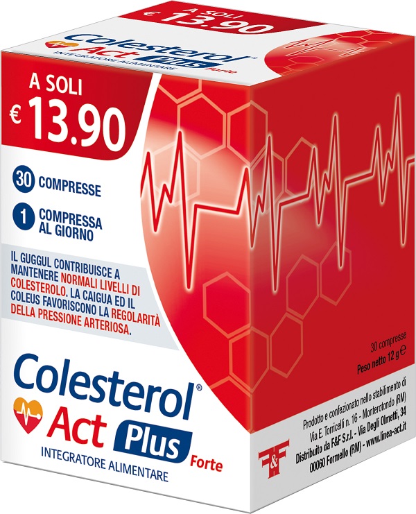 COLESTEROL ACT PLUS FORTE 30 COMPRESSE - maxifarmacia.it