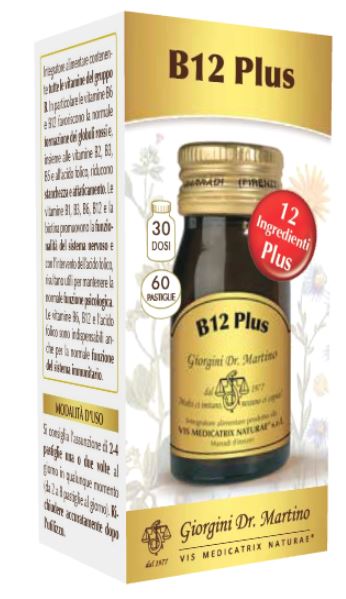 B12 PLUS 60 PASTIGLIE - maxifarmacia.it