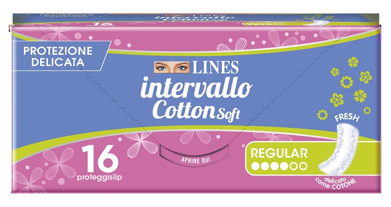 PROTEGGISLIP LINES INTERVALLO COTTON SOFT FRESH DISTESI 16 PEZZI - maxifarmacia.it