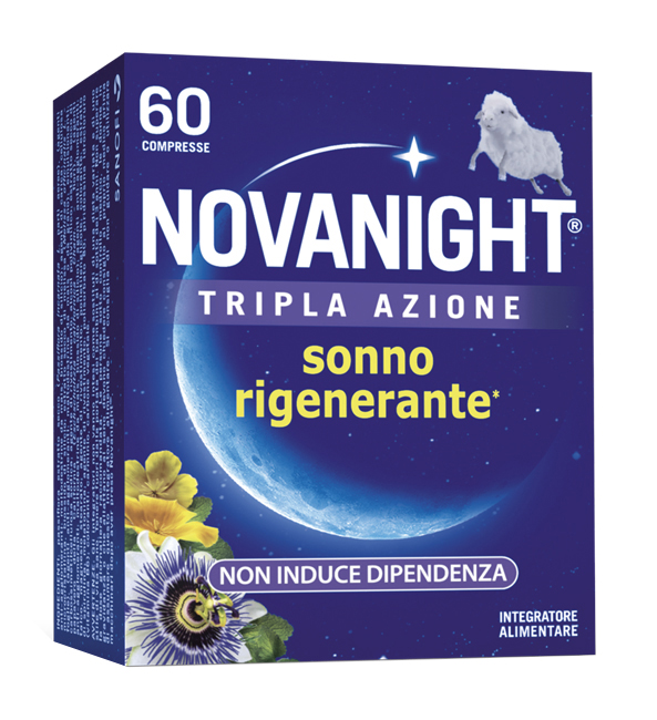 NOVANIGHT TRIPLA AZIONE SONNO RIGENERANTE 60 COMPRESSE - maxifarmacia.it