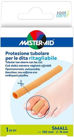 PROTEZIONE TUBOLARE MASTER-AID FOOTCARE RITAGLIABILE 15 CM 15 MM SMALL C6 - maxifarmacia.it