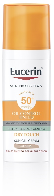 EUCERIN SUN OIL CONTROL TINTED CREAM SPF50+ 50 ML - maxifarmacia.it