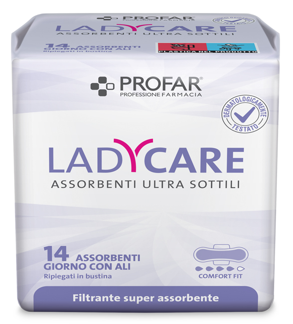 LADYCARE ASSORBENTI GIORNO ALI 14 PEZZI PROFAR - maxifarmacia.it