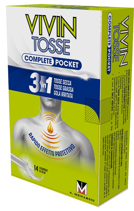 VIVIN TOSSE COMPLETE POCKET 14 STICK PACK DA 10 ML - maxifarmacia.it