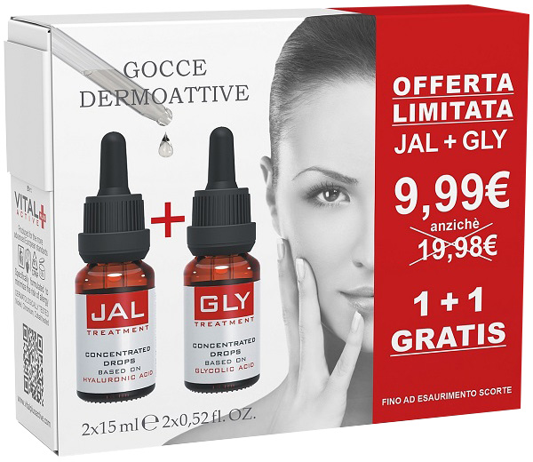 VITAL PLUS ACTIVE GOCCE DERMOATTIVE JAL 15ml + GLY 15ml - maxifarmacia.it