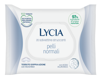 LYCIA SALVIETTINE STRUCCANTI PELLI NORMALI 20 PEZZI - maxifarmacia.it