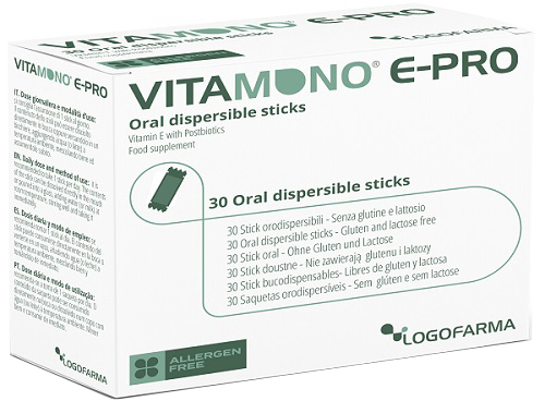 VITAMONO E-PRO 30 STICK ORODISPERSIBILI DA 1,1 G - maxifarmacia.it