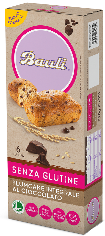 DORIA PLUMCAKE INTEGRALE CIOCCOLATO 6 PEZZI DA 35 G - maxifarmacia.it