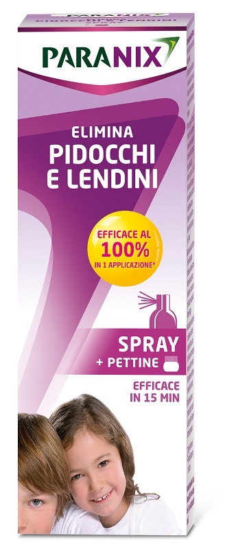 TRATTAMENTO PIDOCCHI E LENDINI PARANIX SPRAY 100 ML + PETTINE - maxifarmacia.it