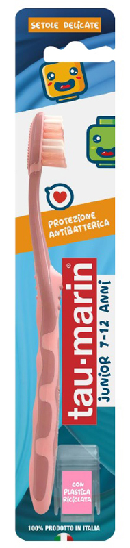 TAU MARIN SPAZZOLINO JUNIOR ANTIBATTERICO 7-12 ANNI COLORI CASUALI - maxifarmacia.it