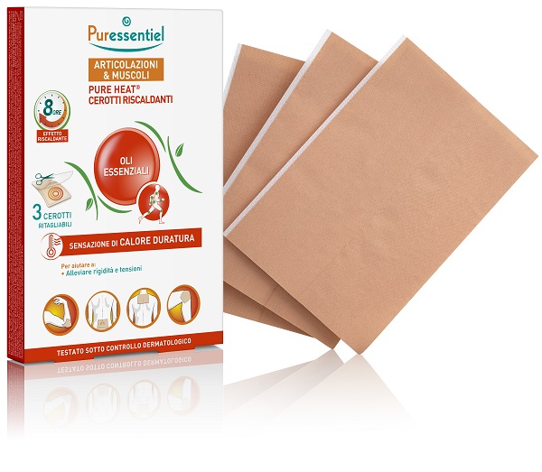 PURESSENTIEL HEAT CEROTTI 3 PEZZI - maxifarmacia.it