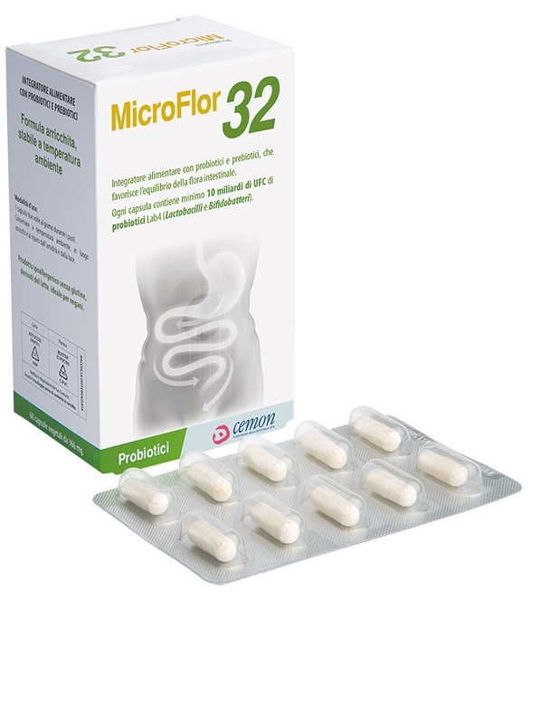 MICROFLOR 32 60 CAPSULE VEGETALI - maxifarmacia.it