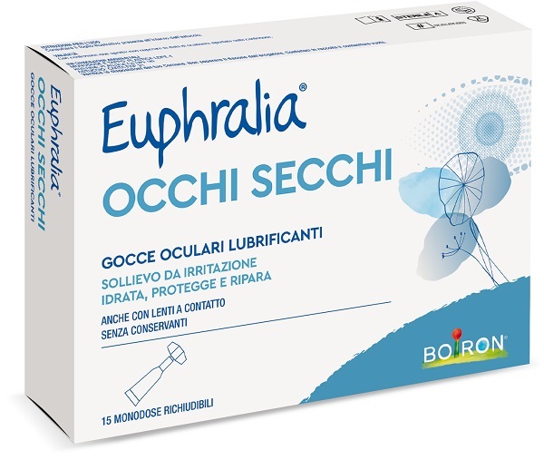 EUPHRALIA OCCHI SECCHI 15 FLACONCINI MONODOSE RICHIUDIBILI - maxifarmacia.it