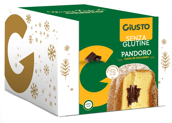GIUSTO SENZA GLUTINE PANDORO CUORE CACAO 360 G - maxifarmacia.it