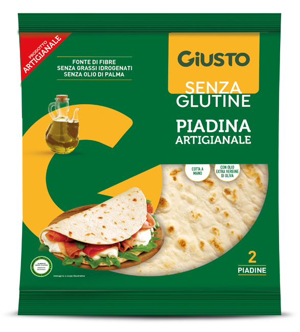 GIUSTO SENZA GLUTINE PIADINA 220 G - maxifarmacia.it