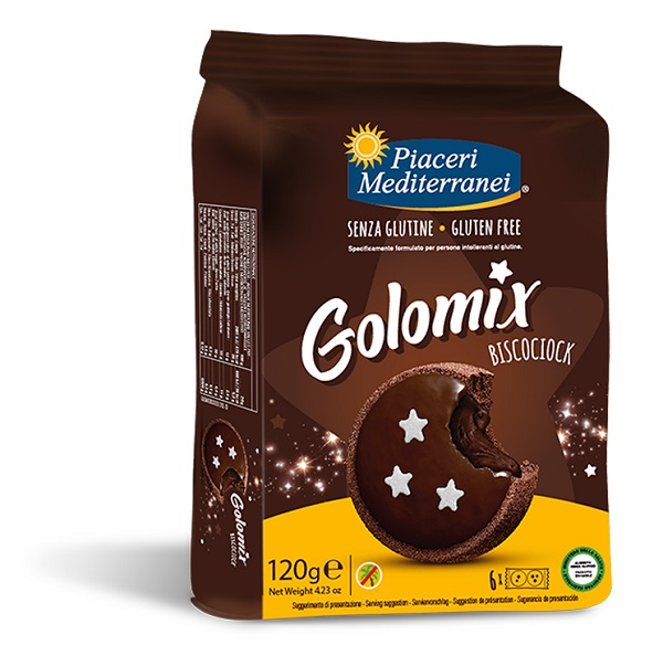 PIACERI MEDITERRANEI GOLOMIX BISCOCIOCK 6 PEZZI DA 20 G - maxifarmacia.it