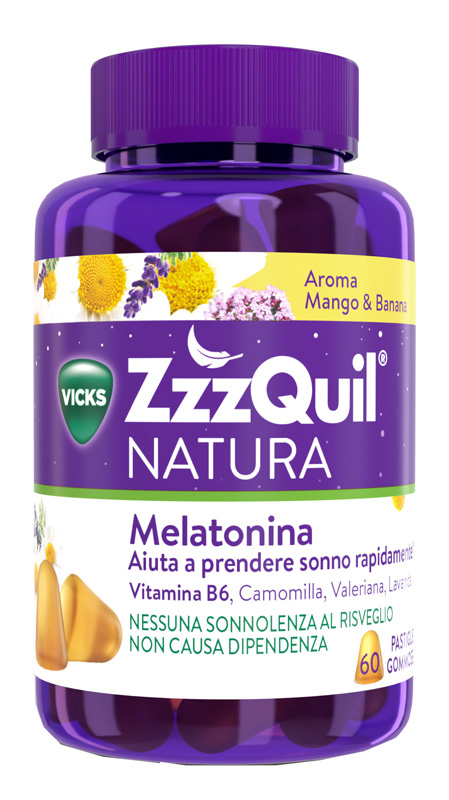 ZZZQUIL NATURA MANGO & BANANA da 60 PASTIGLIE GOMMOSE - maxifarmacia.it