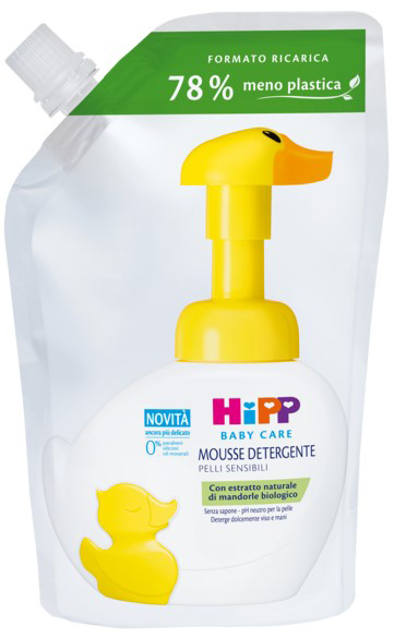 HIPP BABY CARE RICARICA MOUSSE DETERGENTE PAPERELLA FUN 250 ML - maxifarmacia.it