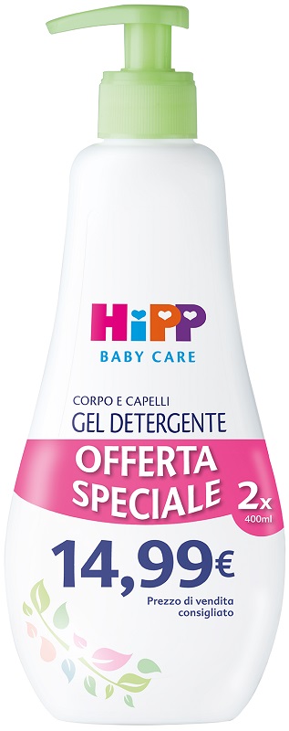 HIPP BABY CARE GEL DETERGENTE CORPO CAPELLI 400 ML - maxifarmacia.it