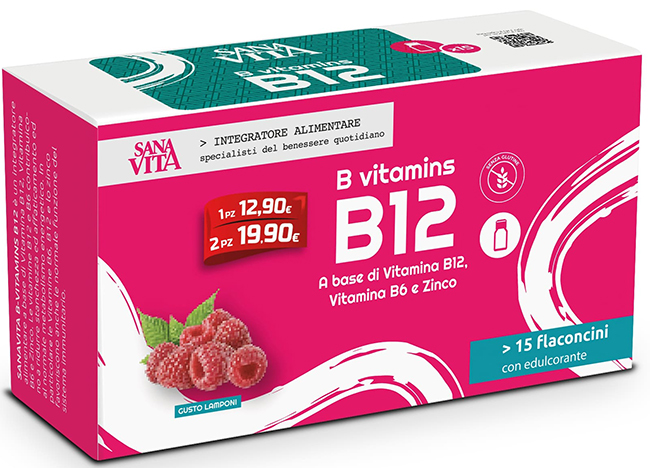 SANAVITA B VITAMINS B12 15 FLACONCINI - maxifarmacia.it