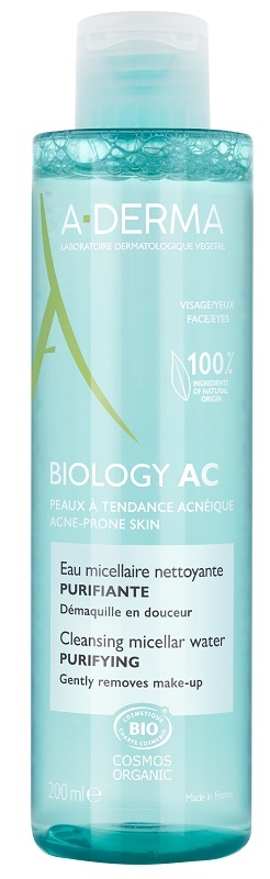 ADERMA BIOLOGY AC ACQUA MICELLARE DETERGENTE PURIFICANTE 200 ML - maxifarmacia.it