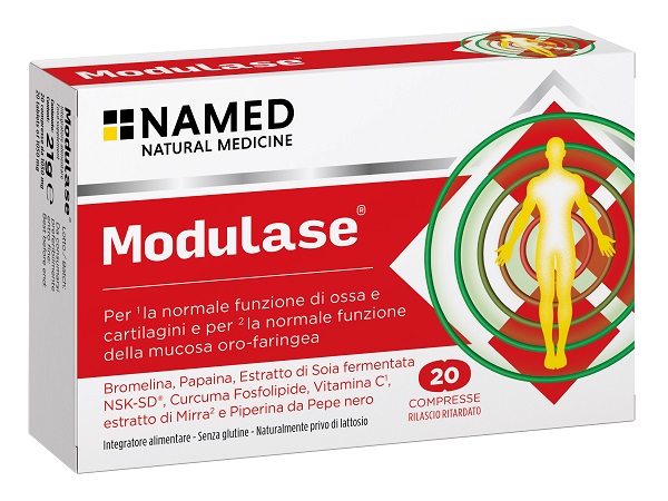 MODULASE 20 COMPRESSE RILASCIO RITARDATO SENZA GLUTINE NATURALMENTE PRIVO DI LATTOSIO - maxifarmacia.it