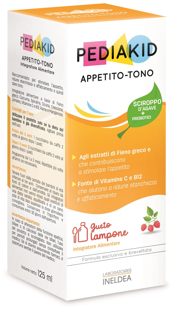 PEDIAKID APPETITO E TONO SCIROPPO 125 ML - maxifarmacia.it