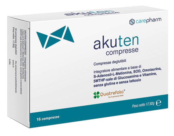 AKUTEN 16 COMPRESSE DEGLUTIBILI SENZA GLUTINE E LATTOSIO - maxifarmacia.it