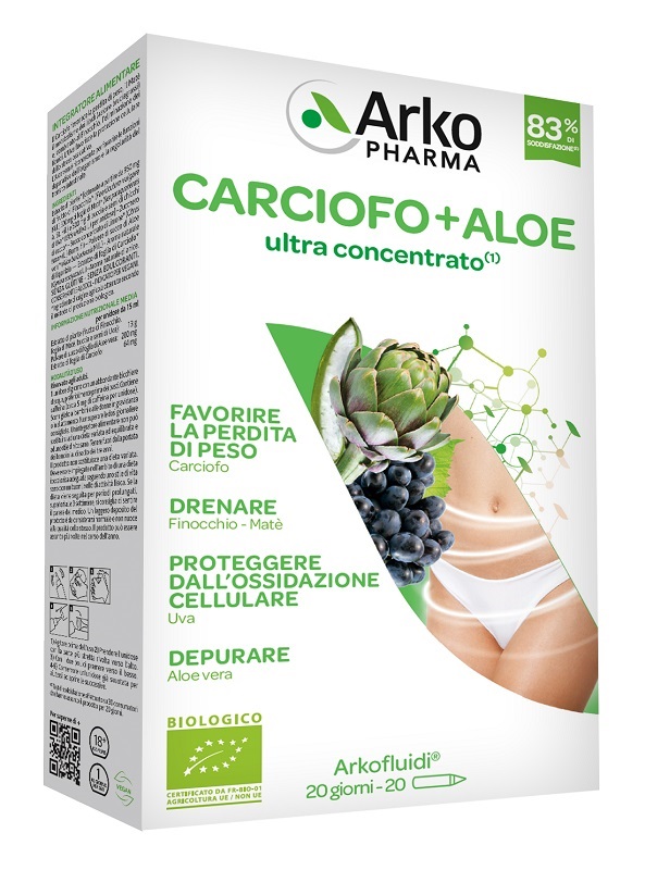 ARKOFLUIDI CARCIOFO+ALOE VERA 20 FLACONCINI 200 G - maxifarmacia.it
