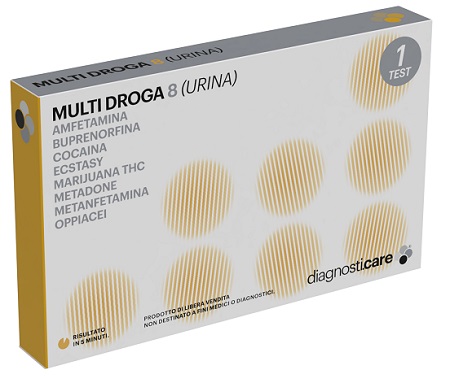 DIAGNOSTICARE DROGA TEST MULTIDROGA 8 URINA 1 PEZZO - maxifarmacia.it