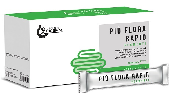 FPR PIU' FLORA RAPID FERMENTI 12 STICK - maxifarmacia.it