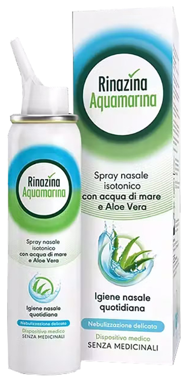 RINAZINA AQUAMARINA SPRAY NASALE ISOTONICO E ALOE VERA - maxifarmacia.it