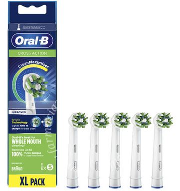 ORALB POWER REFILL EB50 CROSSACTION 5 PEZZI - maxifarmacia.it