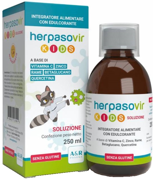 HERPASOVIR KIDS SOLUZIONE RT 250 ML - maxifarmacia.it