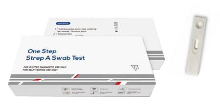 TEST AUTODIAGNOSTICO ONE STEP STREP A RILEVAZIONE QUALITATIVA ANTIGENE STREPTOCOCCO A IN TAMPONE FARINGEO 1 PEZZO - maxifarmacia.it