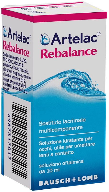 GOCCE OCULARI MULTIDOSE ARTELAC REBALANCE SENZA CONSERVANTI 10 ML - maxifarmacia.it