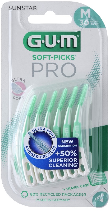 GUM SOFT PICK PRO MEDIUM 30 PEZZI - maxifarmacia.it