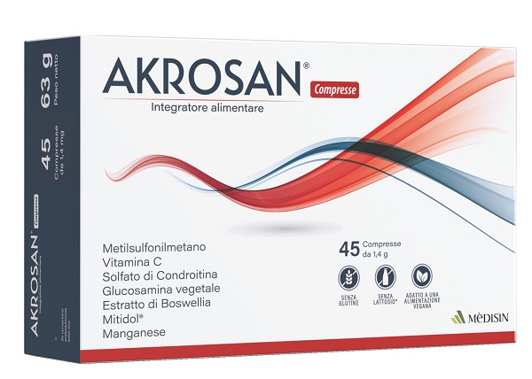 AKROSAN 45 COMPRESSE - maxifarmacia.it