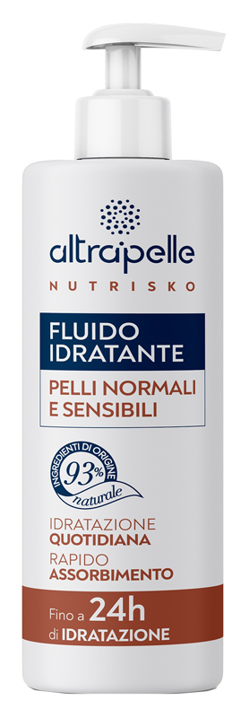 ALTRAPELLE NUTRISKO FLUIDO IDRATANTE PELLI NORMALI SENSIBILI 400 ML - maxifarmacia.it