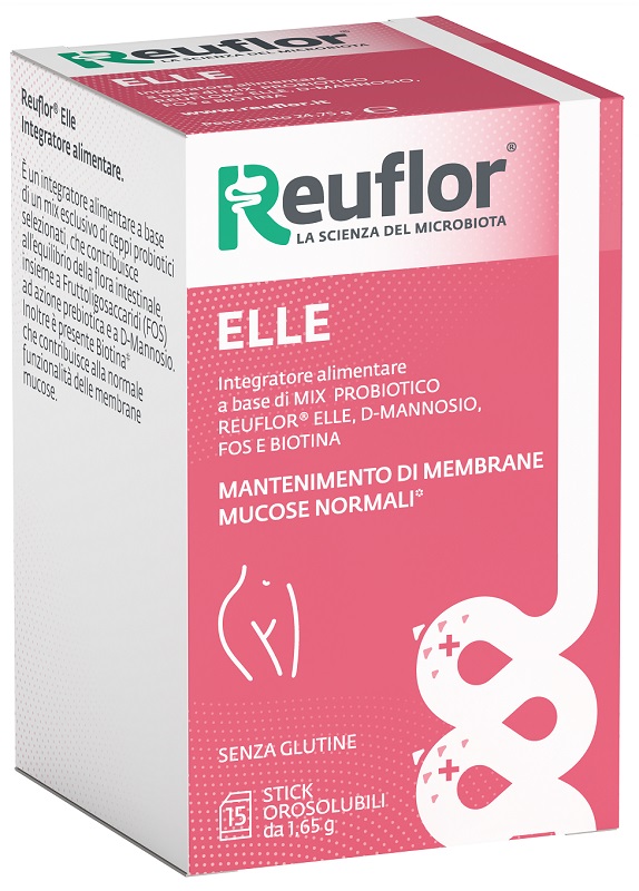 REUFLOR ELLE 15 STICK OROSOLUBILI DA 1,65 G SENZA GLUTINE - maxifarmacia.it
