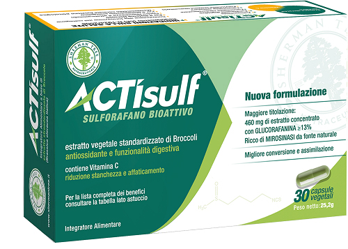 ACTISULF SULFORAFANO 30 CAPSULE VEGETALI - maxifarmacia.it