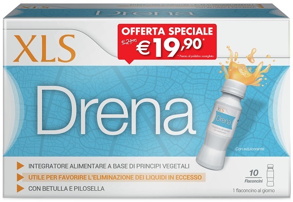 XLS DRENA 10 FLACONI DA 70 ML - maxifarmacia.it