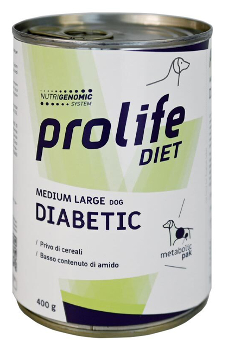 PROLIFE DOG DIET WET ADULT DIABETIC M/L 400 G - maxifarmacia.it