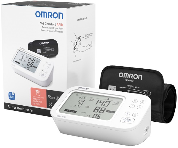 SFIGMOMANOMETRO DA BRACCIO OMRON M6 COMFORT AFIB - maxifarmacia.it